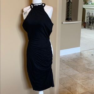 Pam and gela high neck ruched dress NWT